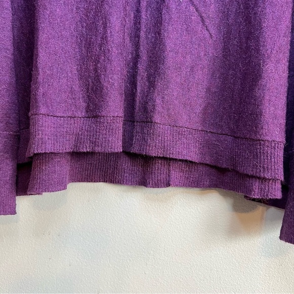 Eileen Fisher Womens Sleek Wool Alpaca Blend Crew Neck Sweater Purple Size M - Picture 6 of 13